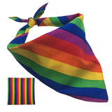 Rainbow Bandana Unisex for Party Celebration Supplies-Effect Picture