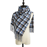 Warm autumn and winter soft scarf plaid-main picture