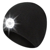 5 LED Bead Headlamp Caps for Men and Women Outdoor Night Running Lighting Warning Light Knitted Caps