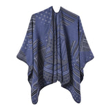 Women's scarf shawl fashionable warm cashmere split coat cloak travel