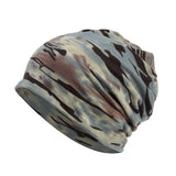 Men's and women's cotton camouflage hooded pregnant women confinement wool hat scarf
