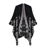 Women's scarf shawl Fashion cashmere split thickened shawl Cloak Butterfly element