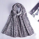 Leopard print scarf autumn and winter shawl warm scarf temperament imitation cashmere scarf women
