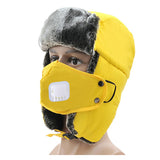 Winter ski cap men and women cotton cap warm ear protection parent-child cap children's hat breathing valve mask