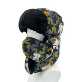 Winter neck protection camouflage men's and women's outdoor riding warm hat windproof plush thickened ear protection hat