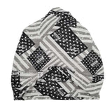 Autumn and winter flag print pullover cap unisex hooded hat scarf dual use