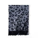 Women's scarf tassel imitation cashmere leopard print scarf warm shawl