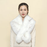 Women's imitation fox fur shawl fur scarf warm woolen scarf in winter