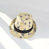 Hats men's middle-aged and elderly summer paper cloth sun hats small top hats sun protection hats outdoor straw hats