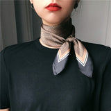 Women's silk scarf decoration all-match streamer imitation silk