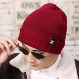 Autumn and winter wool knitted hat outdoor fleece cold-proof camouflage hat ear protection warm hat