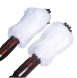 Rex rabbit hair elastic fingerless gloves winter warm real fur cute fur plush gloves ladies lengthened thick