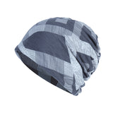 Men's and Women's Pullover Caps Geometric Pattern Digital Printing Bandana Hat Winter Scarf