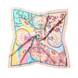 2-pack of scarves imitation silk small squares all-match spring and autumn thin section fashion summer silk scarf streamers