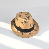 Hats men's middle-aged and elderly summer paper cloth sun hats small top hats sun protection hats outdoor straw hats