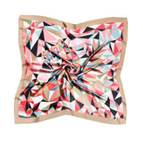 2-pack of scarves imitation silk small squares all-match spring and autumn thin section fashion summer silk scarf streamers