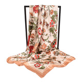 Rural scenery new satin 90 large square scarf cashew pattern square scarf silk scarf
