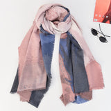 Winter lengthened cashmere scarves for women literary and artistic retro style twill scarves fashion warm scarf cold proof shawl