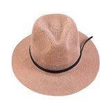 Straw hat women's temperament top hat retro British style jazz hat leisure travel big brim hat