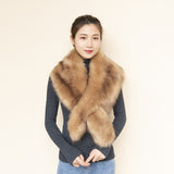 Women's imitation fox fur shawl fur scarf warm woolen scarf in winter