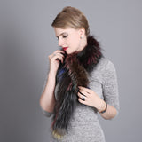 Women's Winter Versatile Warm Fur Fox Fur Scarf Woven Scarf