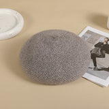 Beret female autumn and winter wool painter hat versatile vintage newsboy hat pumpkin hat