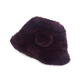 Ladies Rex Rabbit Fur Hat Winter Fur Hat Warm Top Hat
