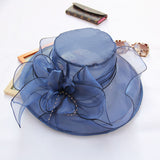 Mesh Party Topper Beach Sun Hat Women's Organza Sun Protection Hat