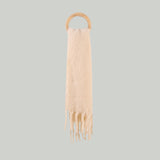 Women's autumn and winter mohair pure wool scarf tassel shawl leisure multi-functional scarf