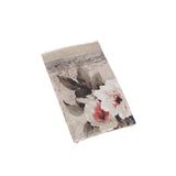 Satin Print Corner Big Flower Women's Scarf Vintage Thin Cotton Linen Scarf