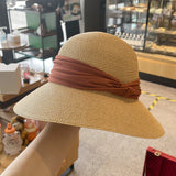 Big brim straw hat women's summer sun protection wide brim sun hat UV protection strap sun hat beach hat