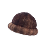 Mink hat ladies winter mink hat temperament hat basin hat winter fur hat