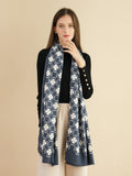 Silk scarf women's satin ethnic style shawl cashmere fashion print warm women's scarf