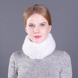 Mink fur empty top hat scarf scarf warm neck sleeve mink hairband neck sleeve dual-use female