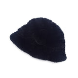 Ladies Rex Rabbit Fur Hat Winter Fur Hat Warm Top Hat