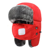 Winter ski cap men and women cotton cap warm ear protection parent-child cap children's hat breathing valve mask