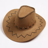 Western cowboy hat travel casual men's sun hat American wild retro style female net red knight sun hat