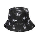 Men's and women's skull fisherman hat fashion shade ghost head fisherman hat basin hat trend