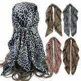 Silk Feeling Scarf Medium Square Satin Head Scarf for Women 35 × 35 inches-4Pcs