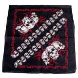 12 skull bandana tie retro hip-hop pocket squares--style 22