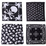 12 skull bandana tie retro hip-hop pocket squares--4 Color Mixing-05