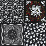 12 skull bandana tie retro hip-hop pocket squares--4 Color Mixing-07