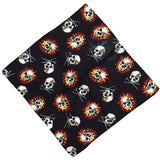 12 skull bandana tie retro hip-hop pocket squares--style14