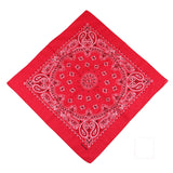 Red-Classic Western Cotton Paisley bandana-Side Picture