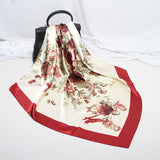 35” Large Satin Square Head Scarf-Detail Picture