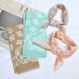 Square Head Scarves for Women Neck Hair Scarves Hair-Detail Picture