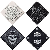 12 skull bandana tie retro hip-hop pocket squares--4 Color Mixing-03