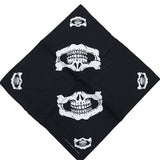 12 skull bandana tie retro hip-hop pocket squares--style 10