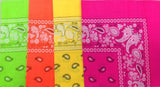 Paisley Bandanas Cowboy Bandana Handkerchiefs Paisley Print Head Wrap Scarf-Detail Picture