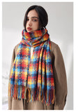 Womens Pashmina Shawls Wraps Warm Winter Scarfs Gift Soft Cashmere Feel Fall Scarf for Women